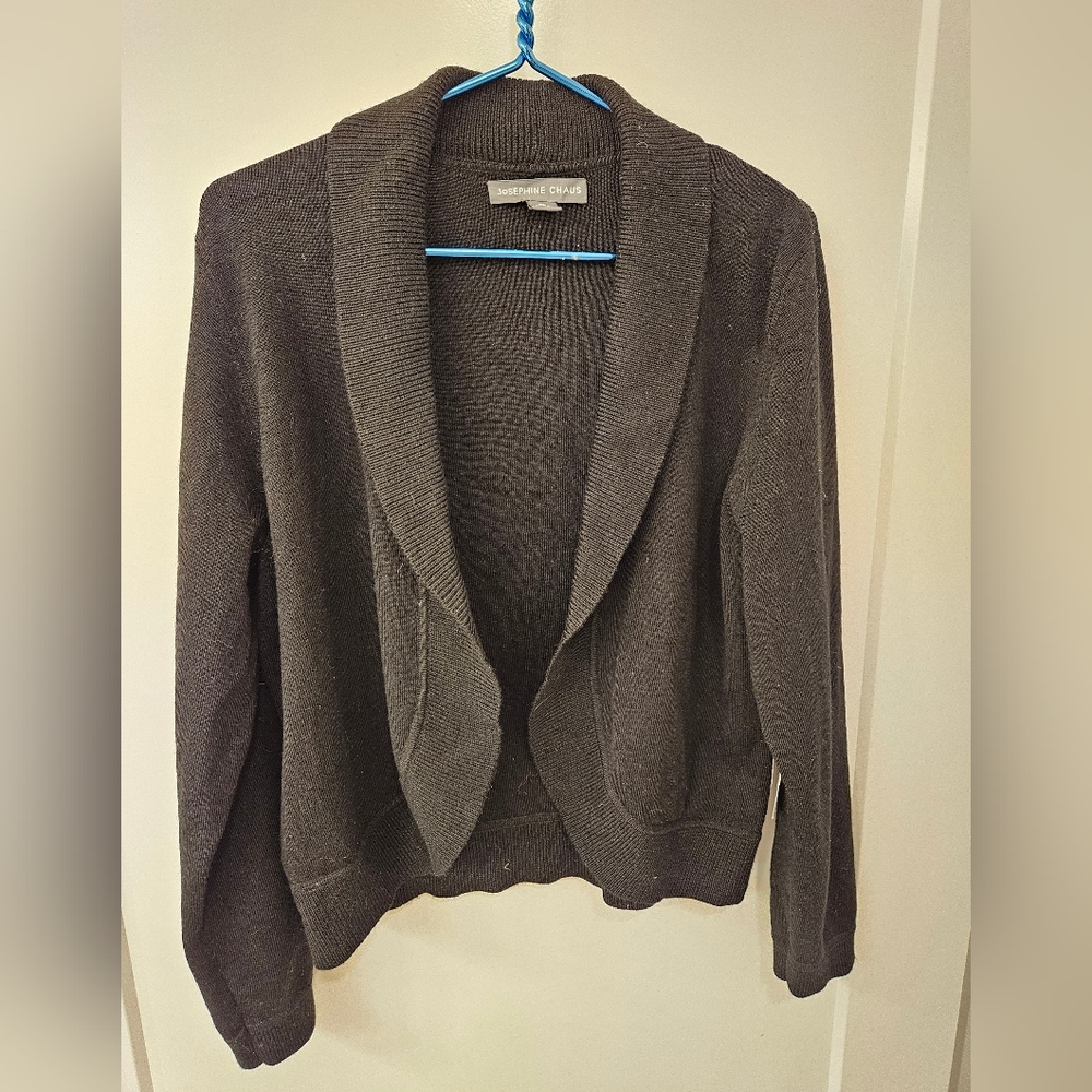 NWT - Josephine Chaus Black Shawl/Sweater/Wrap - Size XL
